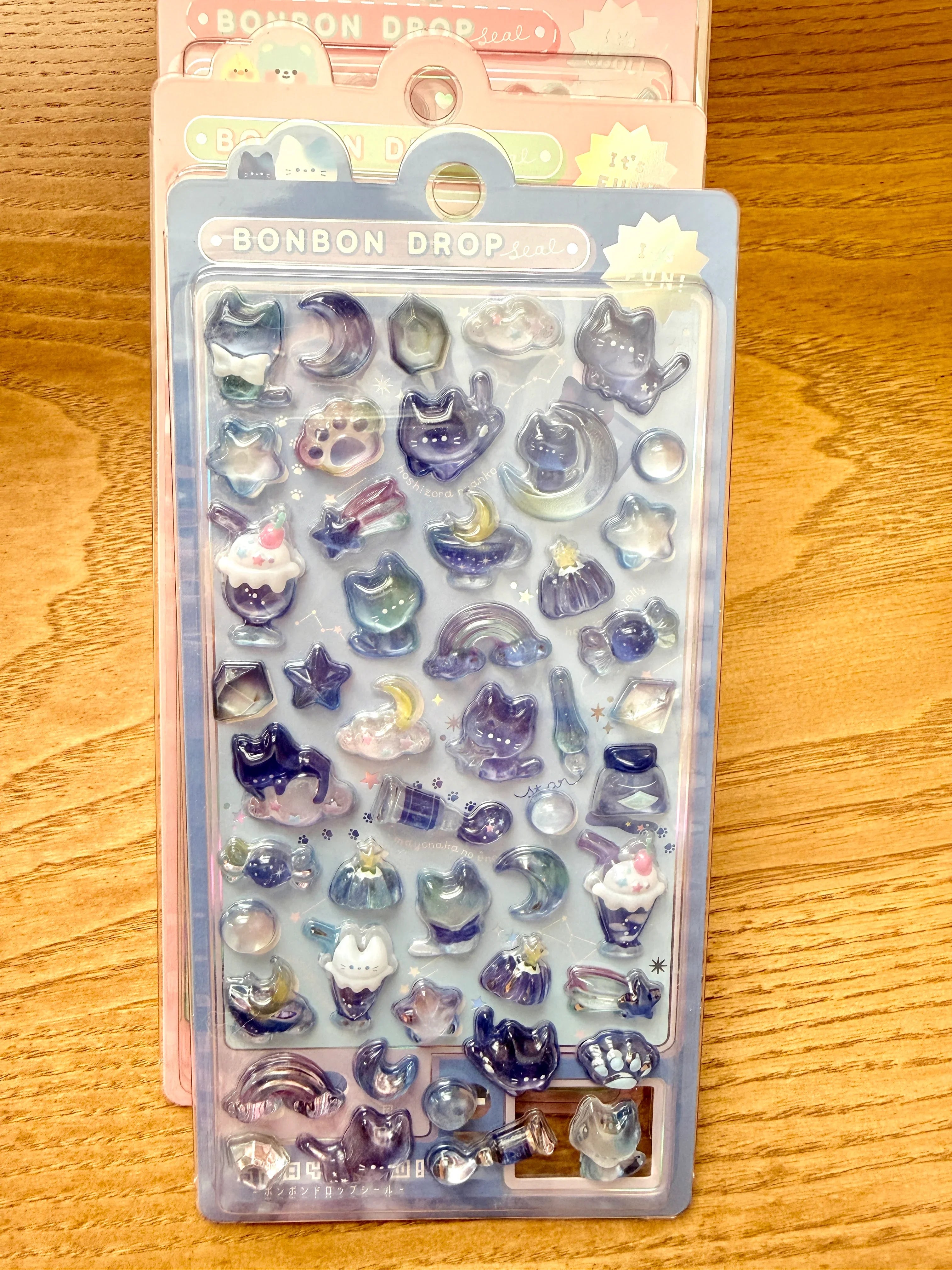 Bonbon drop seal 3d crystal stickers